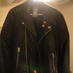 ALLSAINTS. $550 black leather jacket